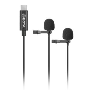 BOYA Dual-mic Lavalier Mic for Android device