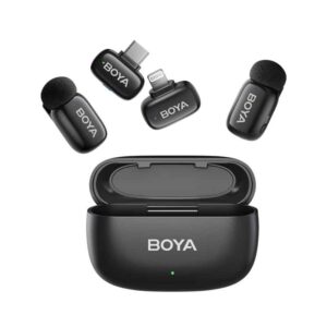 BOYA Mini Smallest 2.4Ghz Wireless Mic for Type C & Lightning(2TX+1RX)